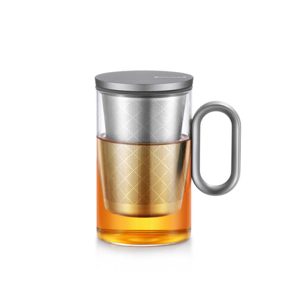 Octagon Silver tea cup (500 ml)