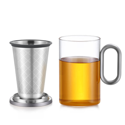 Octagon Silver tea cup (500 ml)