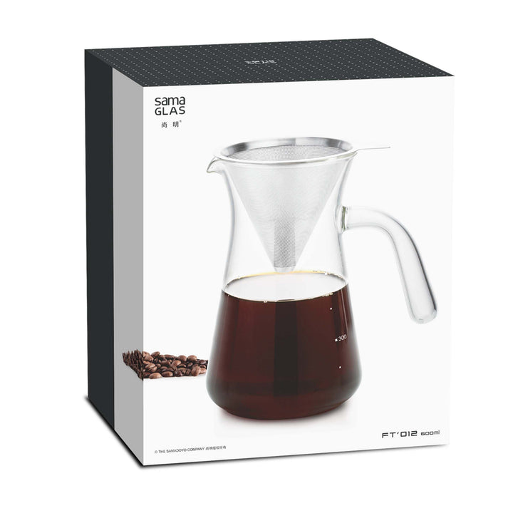 Coffee maker Pour Over with Permanent Filter (600 ml) - SAMADOYO